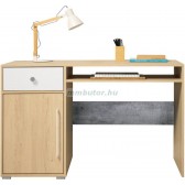 Step ST7 íróasztal szivacs tölgy-fehér-beton