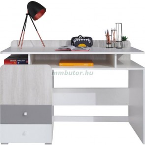 Como CM9 íróasztal fehér lux-wilton tölgy-szürke