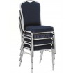 K-66 S éttermi szék sötétkék-ezüst rakásolva