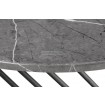 Minerwa dohányzóasztal szürke márvány-fekete részlet