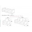 Torino kanapéágy + fotel adatlap