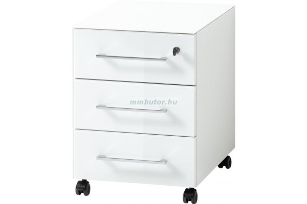 Monteria 4201 görgős irattartó konténer DEK. 84 fehér