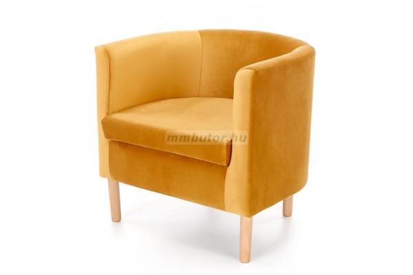 Clubby 2 pihenő fotel mustár