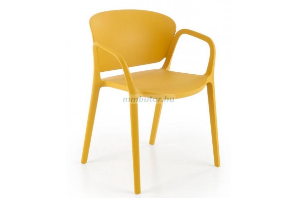 K-491 polipropilén szék mustár