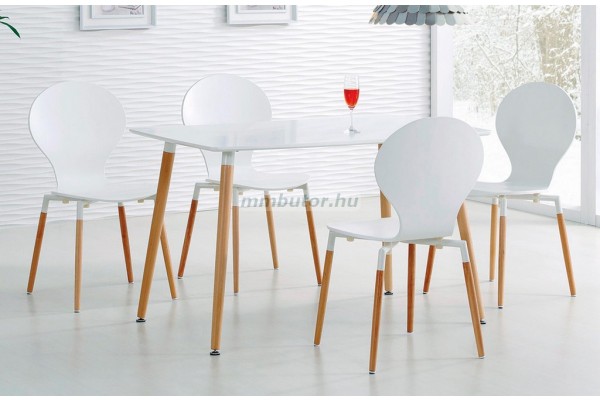 Socrates fa étkezőasztal fehér + K-164 szék