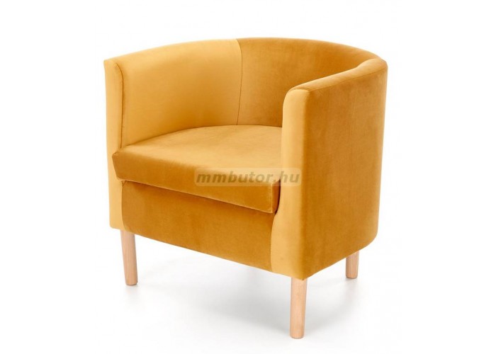 Clubby 2 pihenő fotel mustár