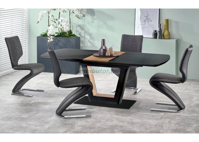 Farrel étkezőasztal fekete,dió + K-307 szék