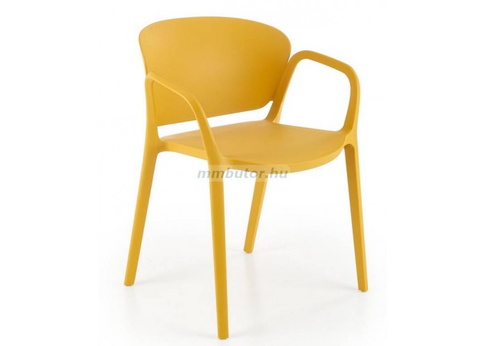 K-491 polipropilén szék mustár