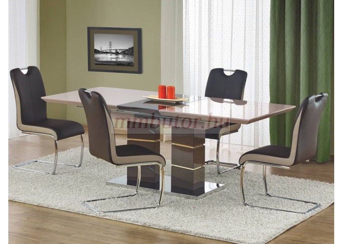 Lord étkezőasztal világosszürke-sötétszürke + K-184 székek