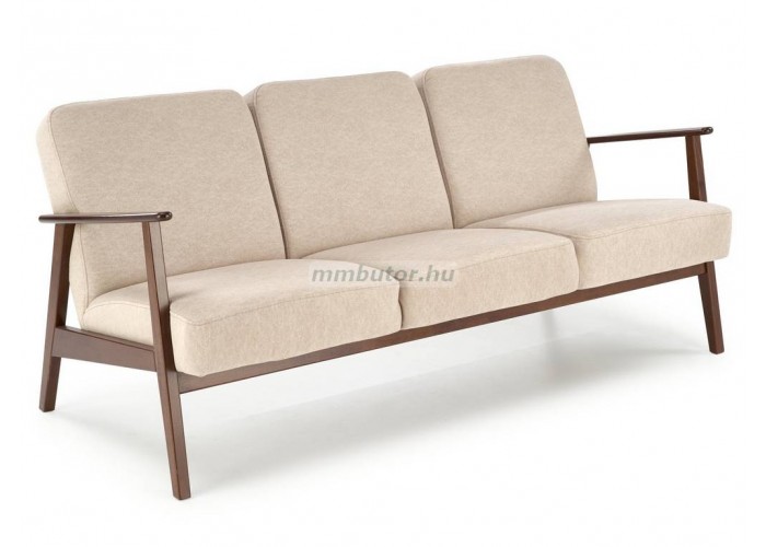 Milano 3S pihenő kanapé bézs-sötét dió