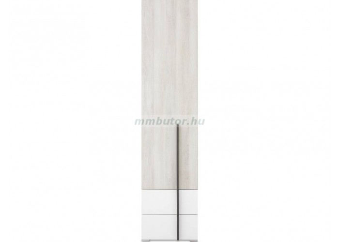 Remo RM4 ajtós-fiókos szekrény wilton tölgy-fehér lux-antracit
