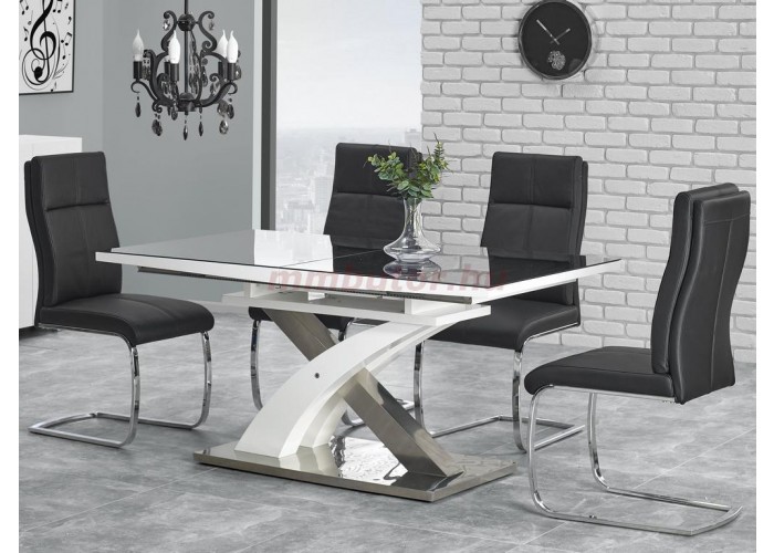 Sandor 2 étkezőasztal fekete üveggel + K-231 székek