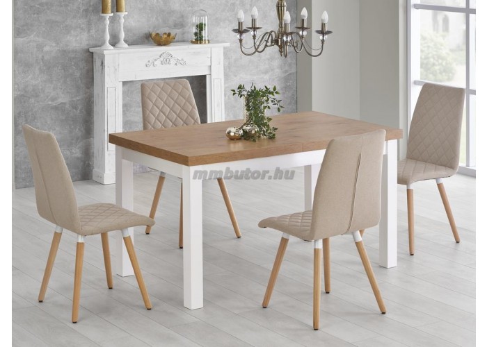 Tiago étkezőasztal lancelot tölgy-fehér + K-282 székek