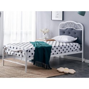 Fabrizia egyszemélyes ágy, fehér-szürke