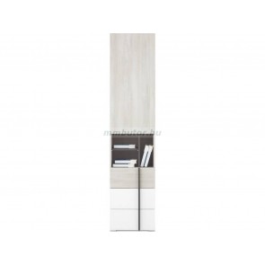 Remo RM3 ajtós-polcos-fiókos szekrény wilton tölgy-fehér lux-antracit