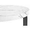 Antica S dohányzóasztal fehér márvány-fekete részlet