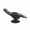 Optima pihenő fotel fekete ledöntve