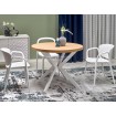 Peroni étkezőasztal arany tölgy-fehér + K-491 székek