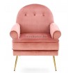 Santi pihenő fotel rózsaszín szemből nézet
