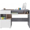 Sigma SI10 íróasztal beton-fehér lux-tölgy