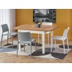 Tiago Kwadrat étkezőasztal craft tölgy-fehér + K-514 székek